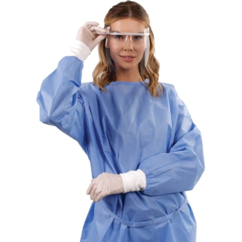 AAMI Level 3 Blue Gowns 10/Pcs - Image 5