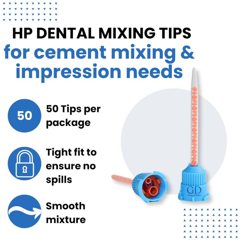 EZ Dental Mixing Tips for Dental Impression Mixing- 50Pcs, Yellow - Image 9