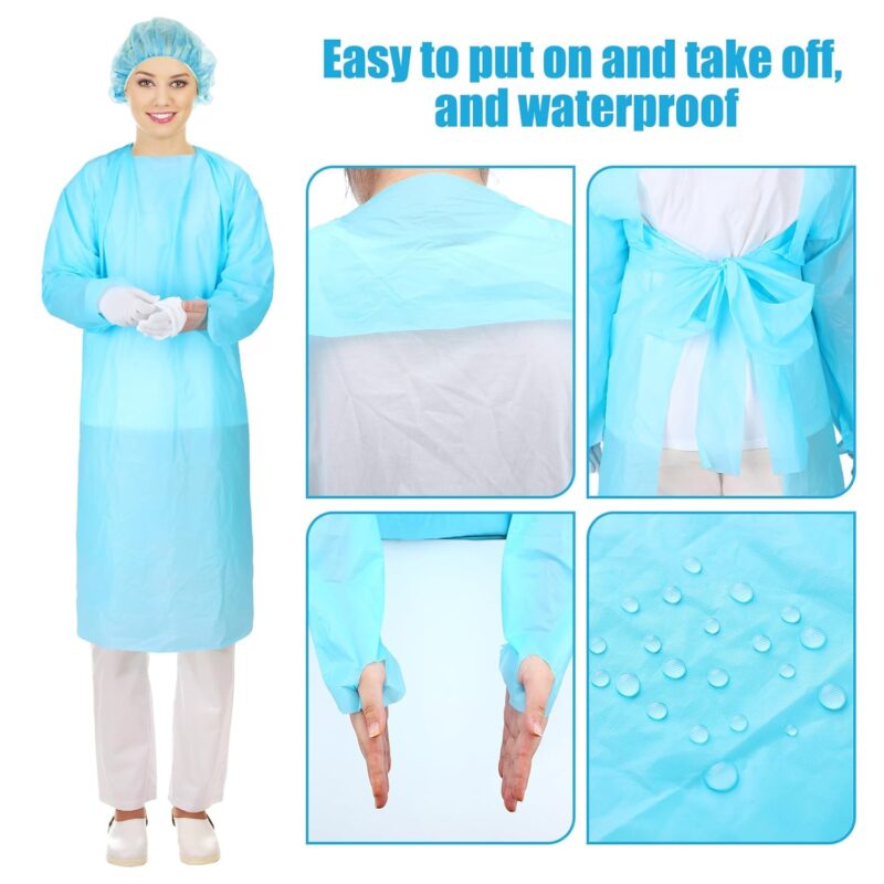 EZ Smile Disposable Protective Gowns – 10 Pack - Image 14