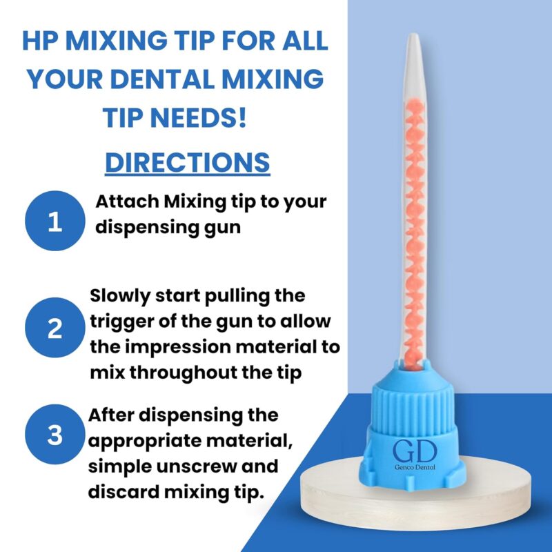 EZ Dental Mixing Tips for Dental Impression Mixing- 50Pcs, Yellow - Image 11