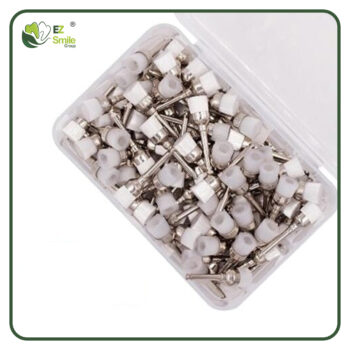 EZ Dental Prophy Brush, Latch type, Low-speed, White 100PCS