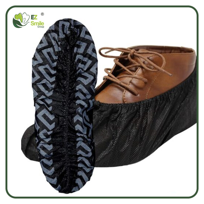 EZ Shoe Covers Disposable Non-Slip, Black 100/Pack