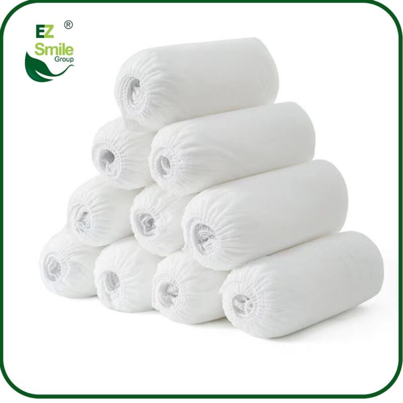 EZ Shoe Covers Disposable Non-Slip, Recyclable (White) 100/Pack (50 Pairs) - Image 3