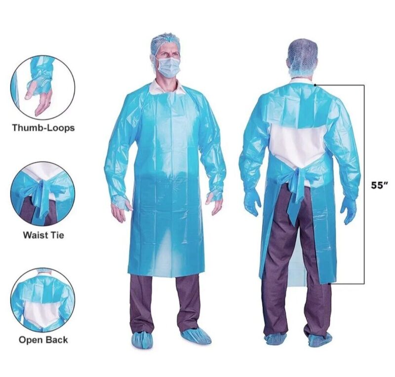 Overhead Cover polyethylene Gown - 10 Pcs - Image 14