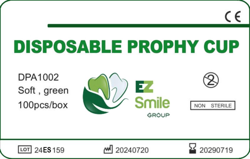 EZ Dental Prophy Cups – Green, 100 pcs - Image 8