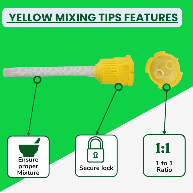 Impression Mixing Tips / Yellow Mixer Syringe - Image 4