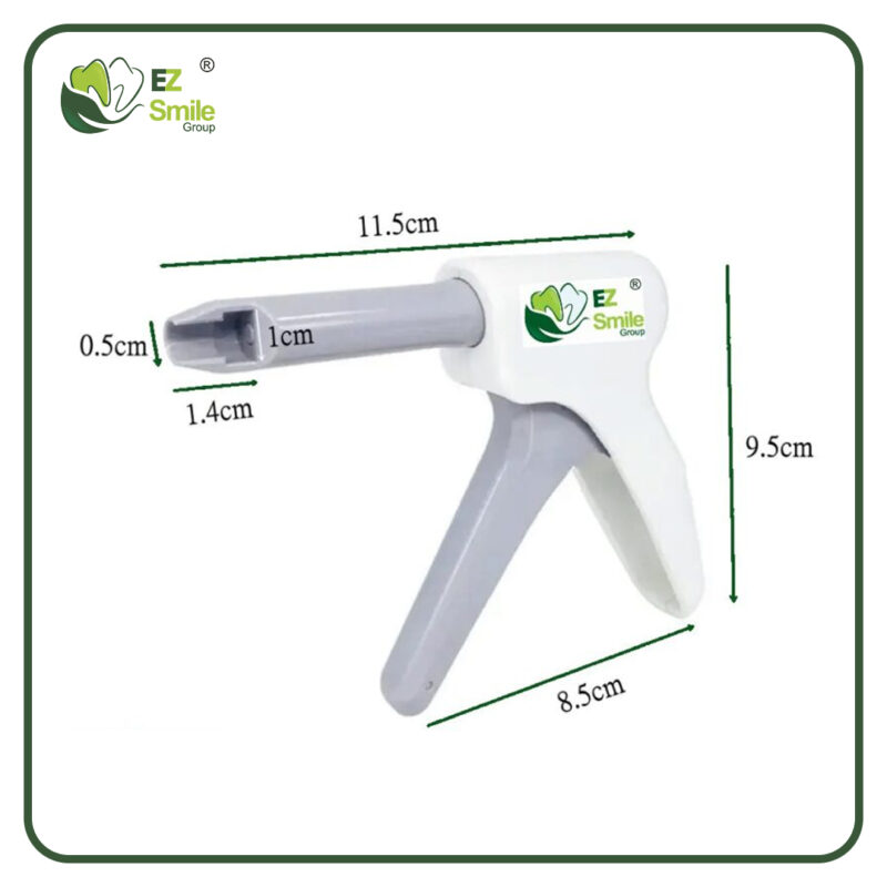 Dental composite gun dispenser