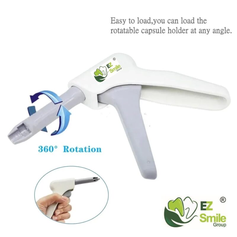 Dental composite gun dispenser