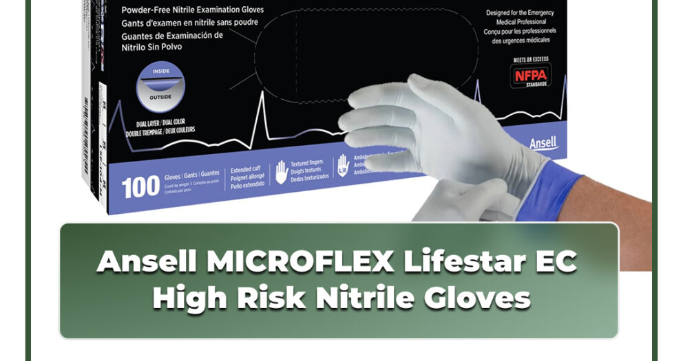 Ansell MICROFLEX Lifestar EC High Risk Nitrile Gloves