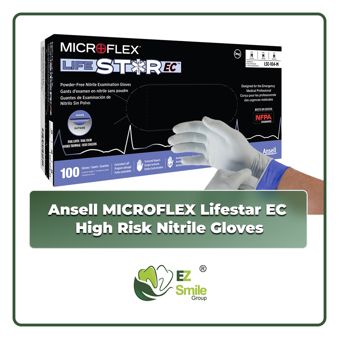 Ansell MICROFLEX Lifestar EC High Risk Nitrile Gloves